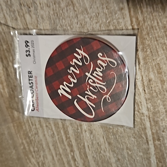 Absorbent Ceramic Christmas Car Coasters - Picture 7 of 7